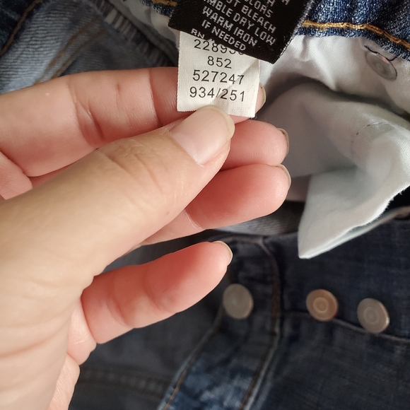 LondonJean Women's 6 Mid Rise All Button Fly Straight Leg Denim Blue Jeans - Picture 8 of 8